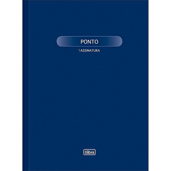 Livro ponto 1 assinatura 100fls 218x319mm - tilibra (pct.c/05)