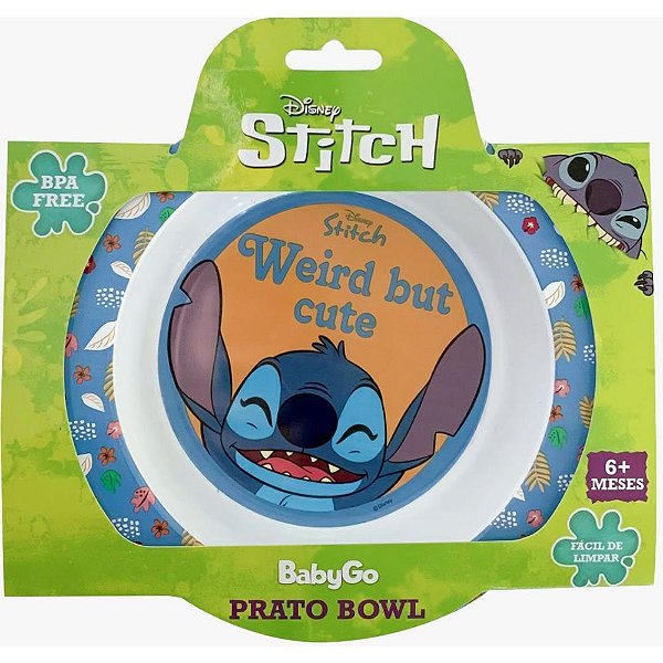 Kit alimentacao stitch prato bowl - dermiwil (unidade)