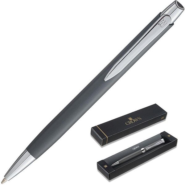 Caneta esferografica berna titanium - crown (unidade)