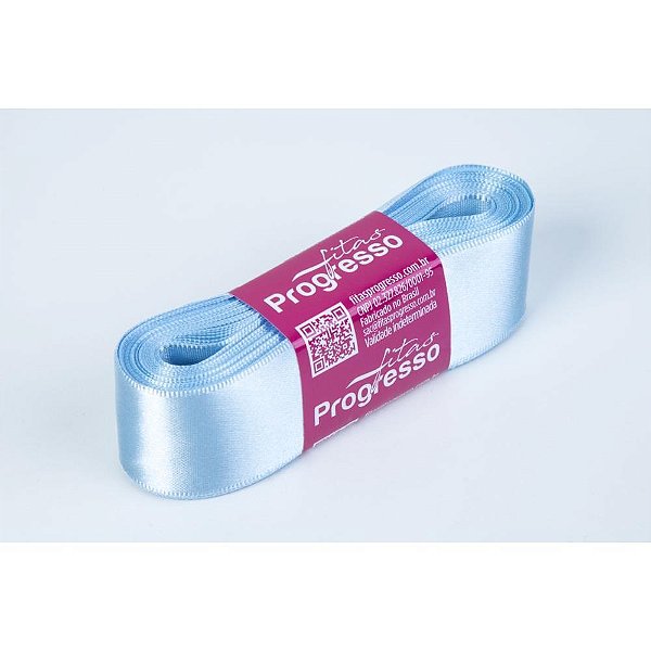 Fita de cetim 30mm 10m. azul bebe 212 - fitas progresso (unidade)