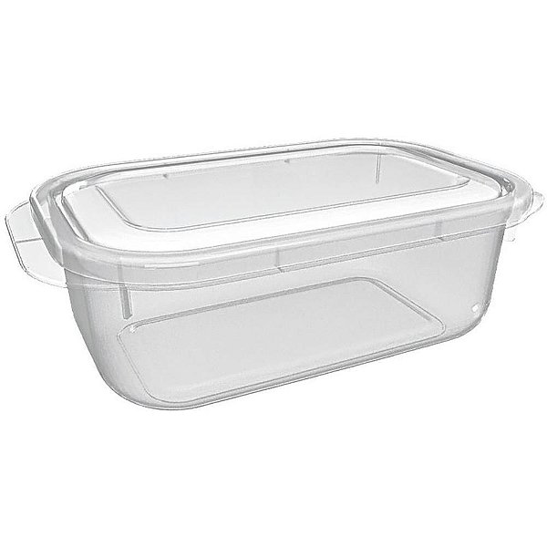 Pote plastico retangular alto pp 868ml. - nitron (unidade)