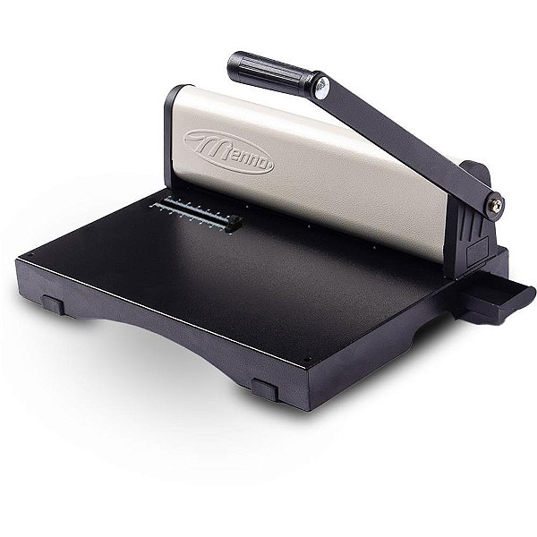 Maquina encadernadora l390x115mm p/10f.54furos bg a4 - menno (unidade)