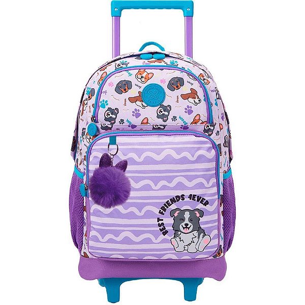 Mochila infantil com rodinha college dogs - xeryus (unidade)