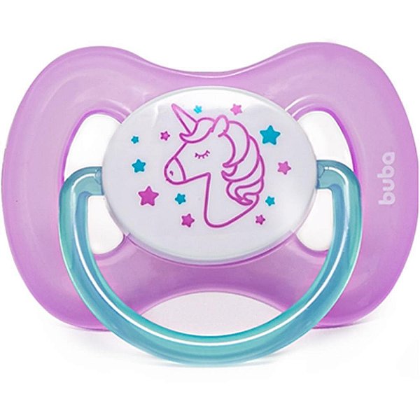 Chupeta comfort sil.t1 unicorn noite - buba (unidade)