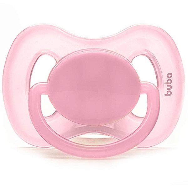 Chupeta comfort bico sil.t2 rosa c/tam - buba (unidade)