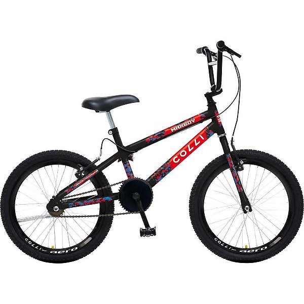 Bicicleta aro 20 max boy preto fosco - colli bike (unidade)