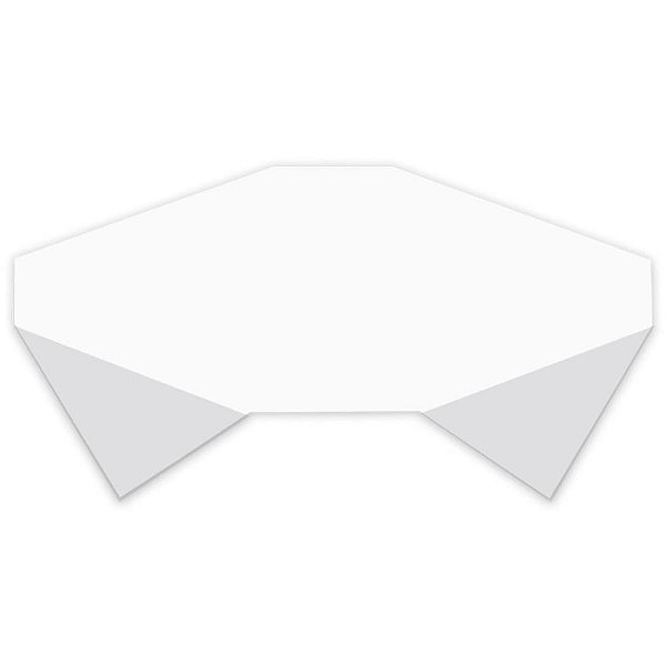 Toalha plastica 80x80cm branca lisa - don paper (pct.c/10)