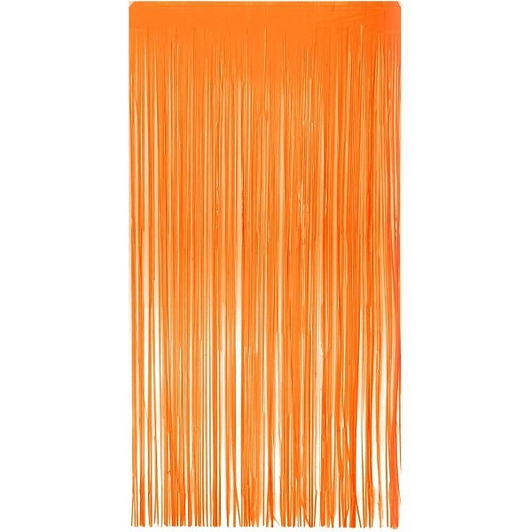 Artigo para decoracao cortina metaliz.laranja 1x2m - make+ (unidade)