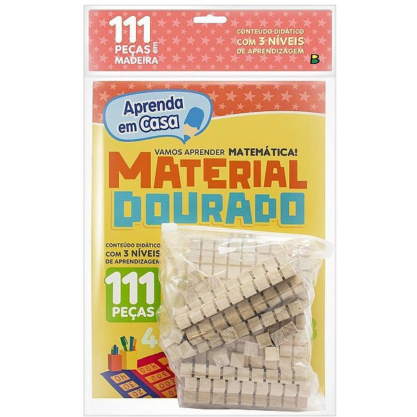 Material dourado madeira c/livro 111pecas - todolivro (unidade)