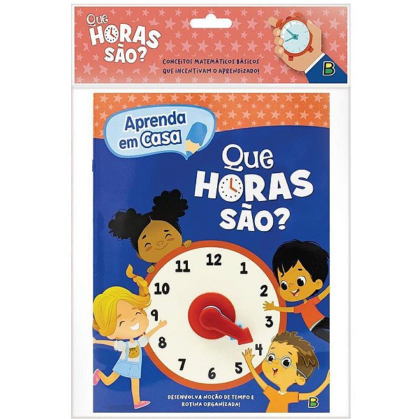 Livro pedagogico aprenda em casa:que horas sao - todolivro (unidade)