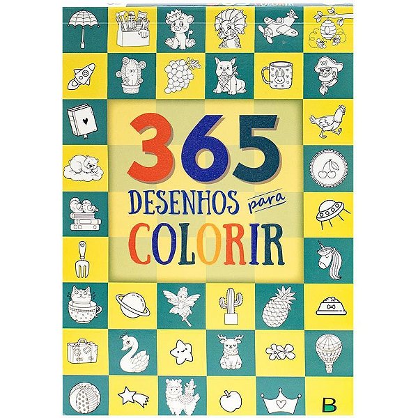 Livro infantil colorir 365 p/colorir pad glitt.288p - todolivro (unidade)