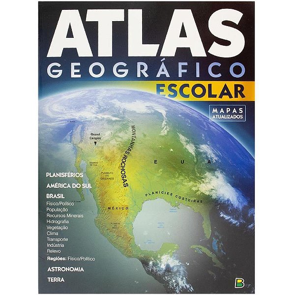 Livro atlas geografico escolar 20x27 32pg - todolivro (unidade)