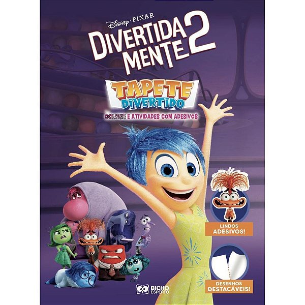 Livro infantil colorir livro tapete disney c/adesivos - bicho esperto (pct.c/03)