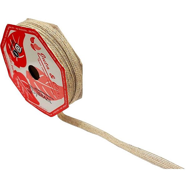 Fita aramada de juta 10mmx10m cru - aramex (rolo)