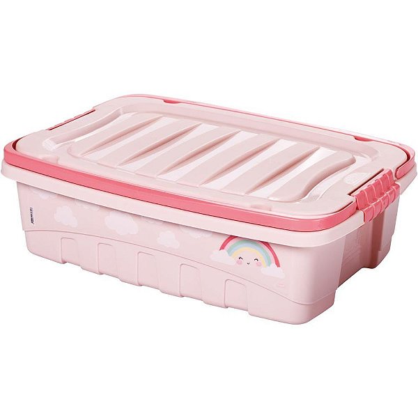Caixa plastica multiuso gran box c/alca e trava 9,3l - plasutil (unidade)