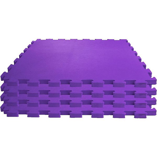 Tatame 04 placas 1x1mx1cm lilas - evamax (pacote)