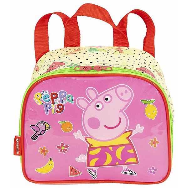 Lancheira termica peppa pig fruits mao/costas - sestini (unidade)