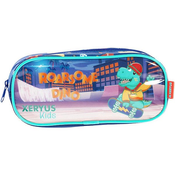 Estojo simples dino skate - xeryus (unidade)