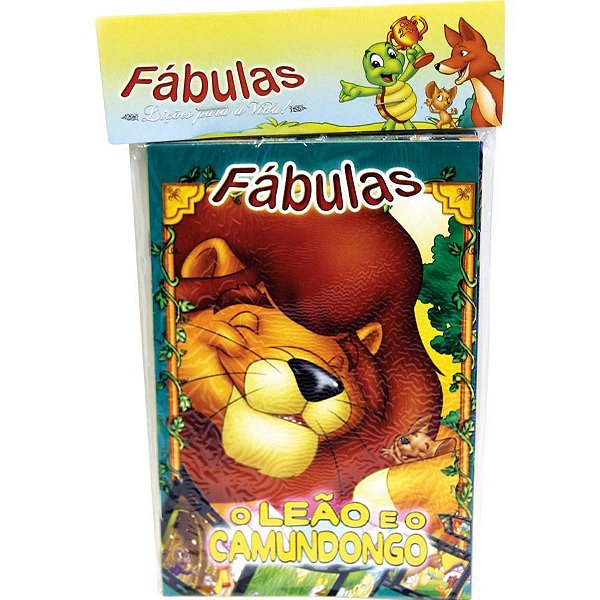 Livro infantil ilustrado fabulas - licoes para a vida - bicho esperto (pct.c/08)