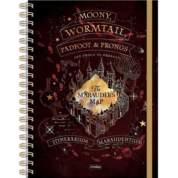 Caderno 01x1 capa dura harry potter neo univ. 80fls. - jandaia (unidade)
