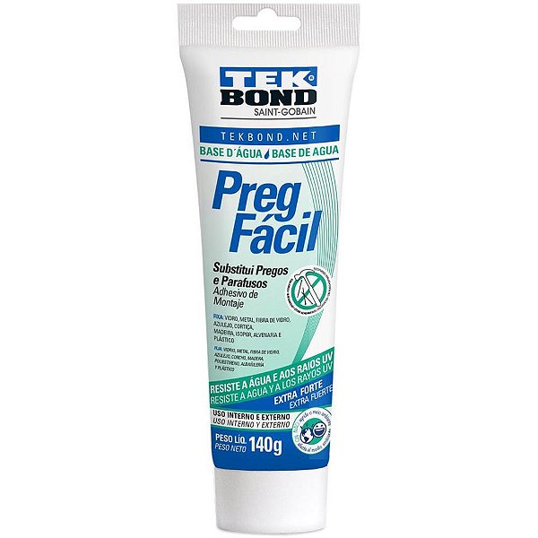 Cola de alta resistencia preg facil base de agua 140g. - tekbond (unidade)
