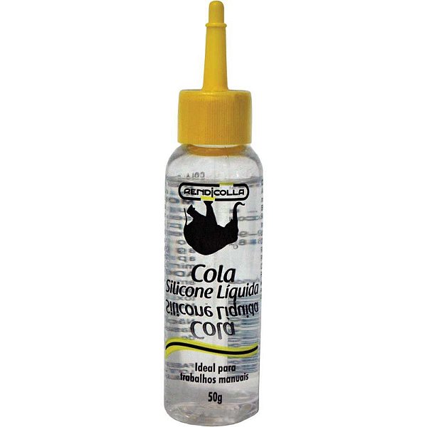 Cola para artesanato silicone liquido 50grs. - rendicolla (unidade)