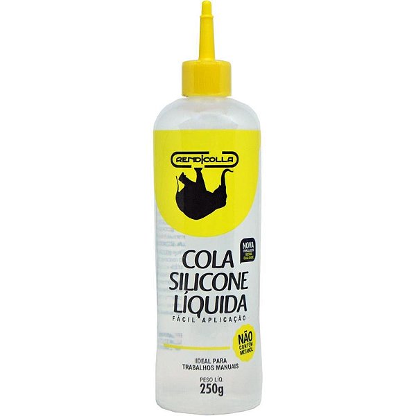 Cola para artesanato silicone liquido 250grs. - rendicolla (unidade)