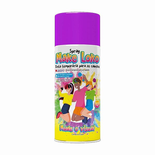 Pinta cabelo 120ml loko violeta - make+ (dp.c/12)