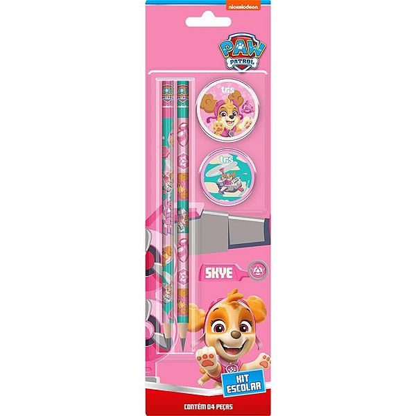 Kit escolar patrulha canina skye 2l+1ap+1b - summit (blister)