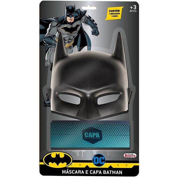 Fantasia acessorio batman mascara e capa - baby brink (unidade)