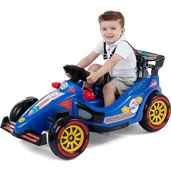 Veiculo para bebe f25 azul c/som 30kg - calesita (unidade)