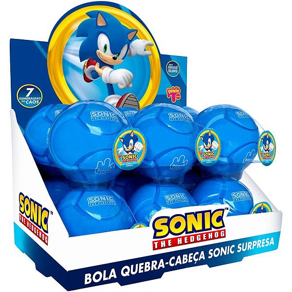 Slime sonic bola monta desmonta - doce brinquedo (dp.c/12)