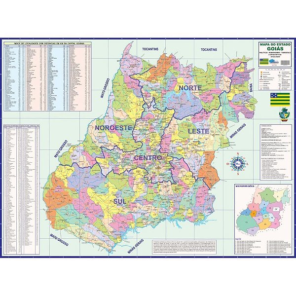 Mapa periodico estado de goias - multimapas (unidade)