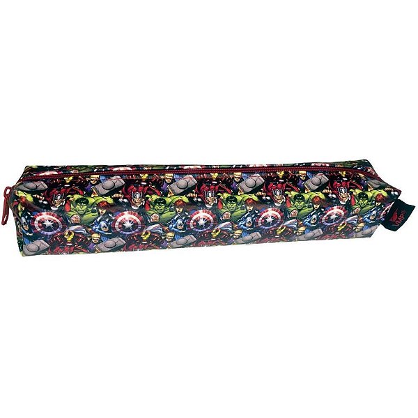 Estojo simples avengers 19,5x4x3,5cm - v.m.p. (unidade)