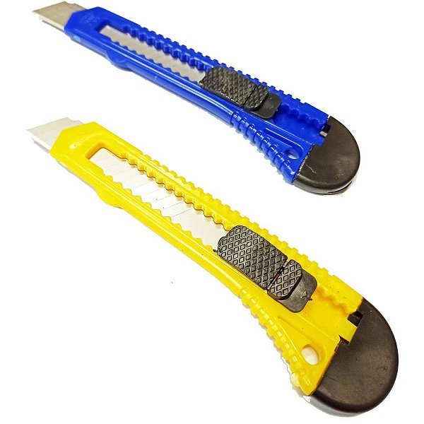 Estilete largo 18mm (sortido) c/embalagem individua - v.m.p. (cx.c/12)