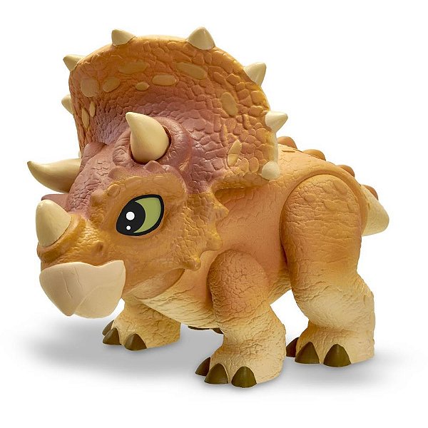 Boneco e personagem jurassic world triceratops 28c - pupee brinquedos (unidade)
