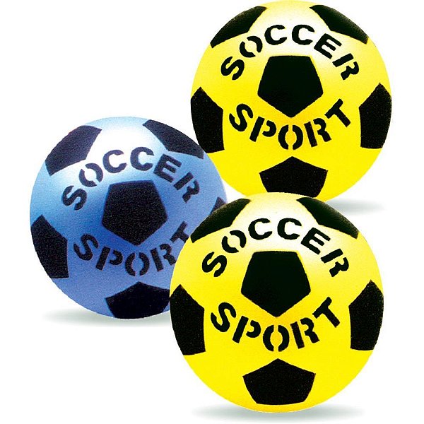 Bola infantil soccer n.8 vinil vazia sort. - lider (pct.c/12)