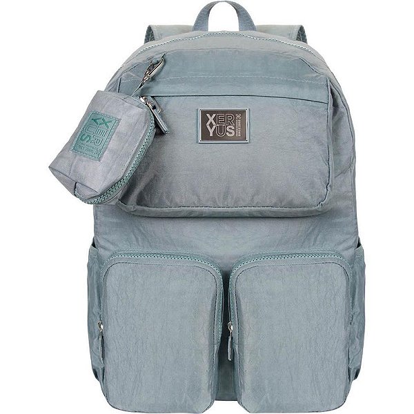 Mochila trendy verde c/ bolsa chaveiro - xeryus (unidade)