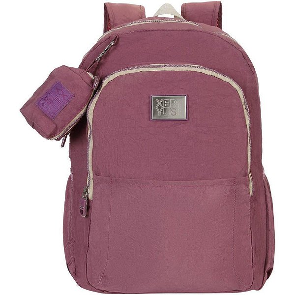 Mochila trendy colors mauve/bege - xeryus (unidade)