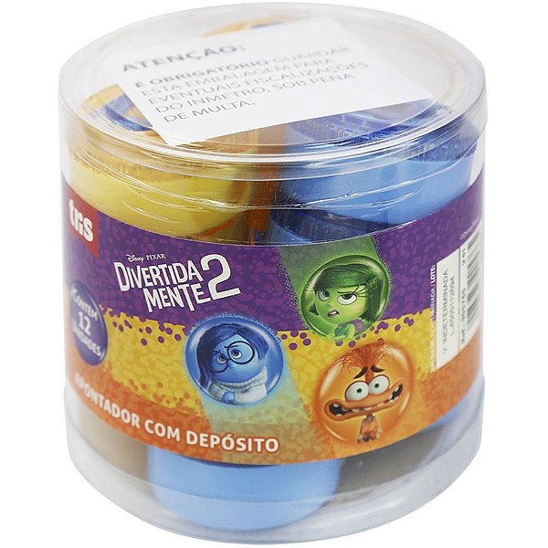 Apontador com deposito decor. divertidamente 2 - summit (pote-12)
