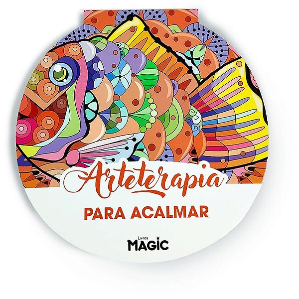 Livro de colorir arte terapia para acalmar 24pg - magic kids (unidade)