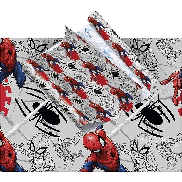 Plastico adesivo 45cmx10m spider-man - v.m.p. (rolo)