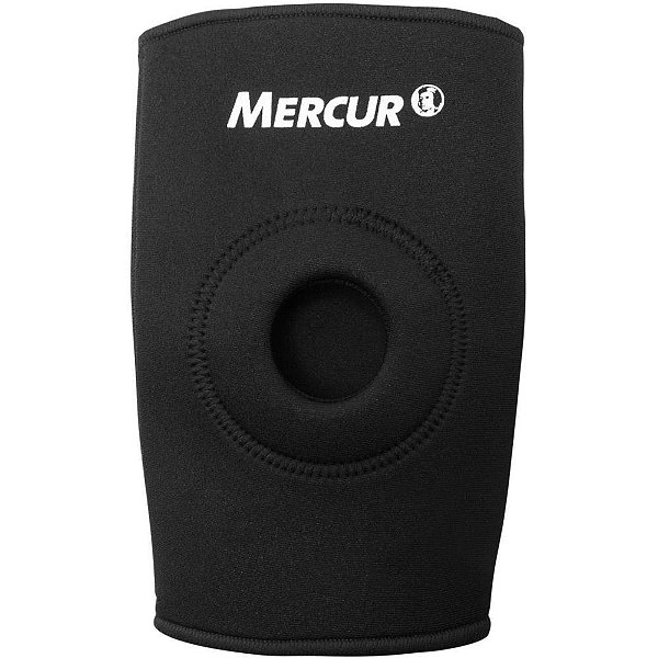 Produto ergonomico joelheira c/orificio gg preta - mercur (unidade)