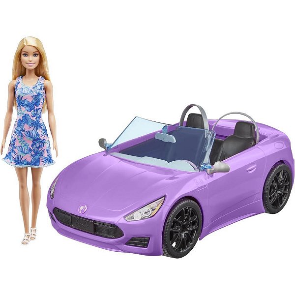 Barbie estate carro conversível c/boneca - mattel (unidade)