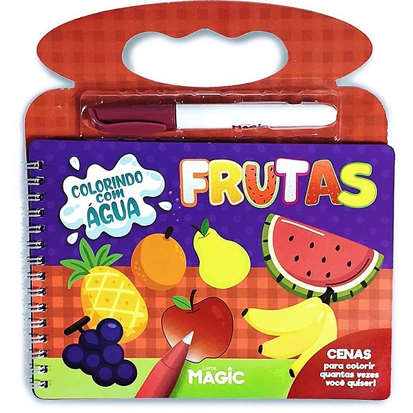 Livro aquabook frutas 5pgs 20x21cm - magic kids (unidade)
