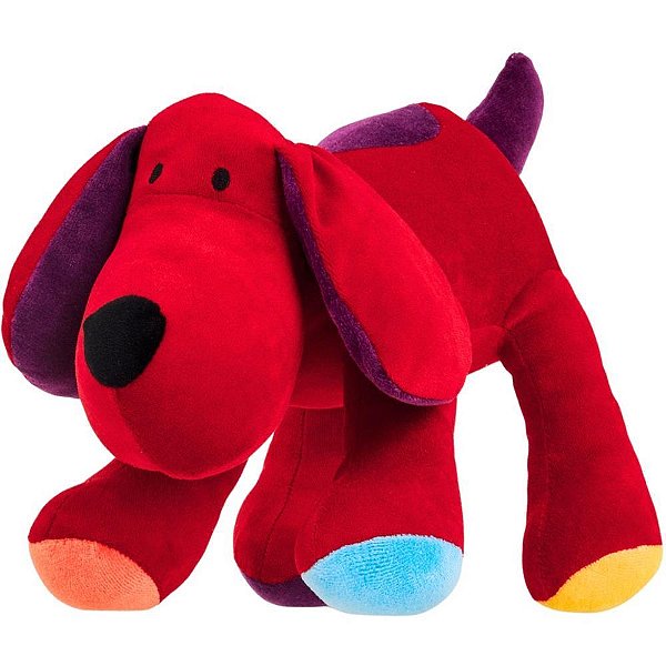 Pelucia cachorro greg vermelho 30cm - zip (unidade)