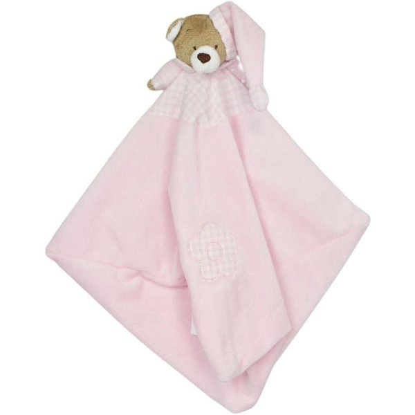 Pelucia naninha urso nino rosa bebe - zip (unidade)