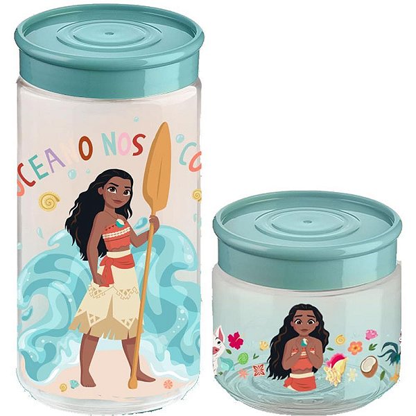 Pote plastico moana kit 160ml + 350ml - tiba (kit)