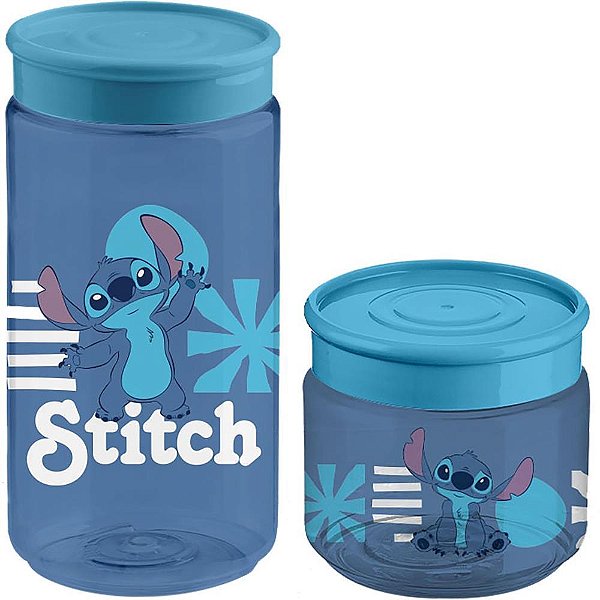 Pote plastico stitch kit 160ml + 350ml - tiba (kit)