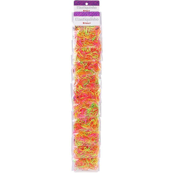 Acessorio para cabelo elastiquinho color.1,5cm 3,5g - make+ (pct.c/10)